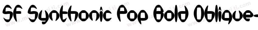 SF Synthonic Pop Bold Oblique字体转换
